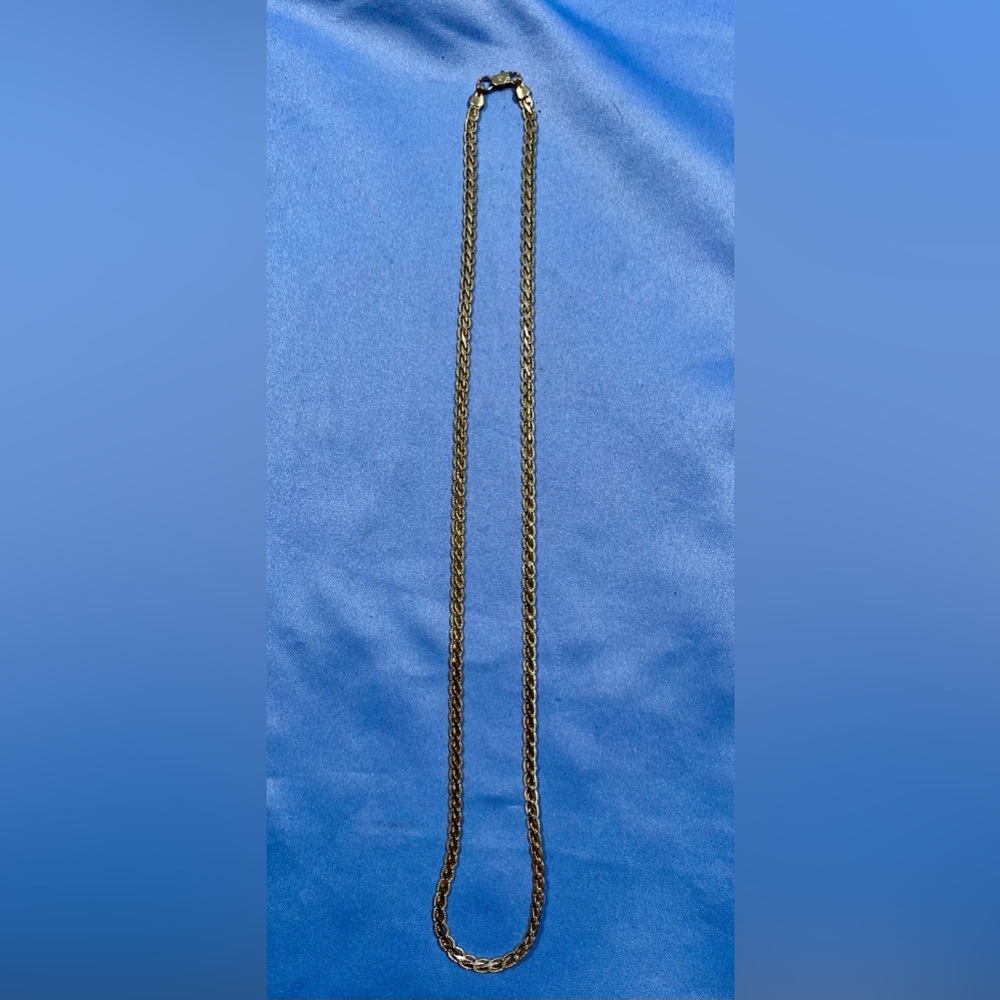 Solid Sterling Silver Double Curb Link Chain Necklace 18.6 g  22”